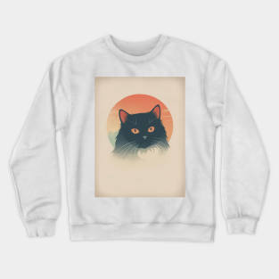 Persian Cat 3 - Japanese Retro Art Crewneck Sweatshirt